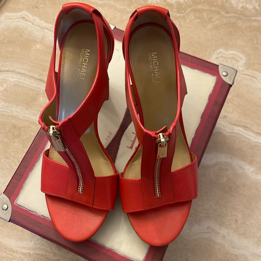 Michael Kors red heels